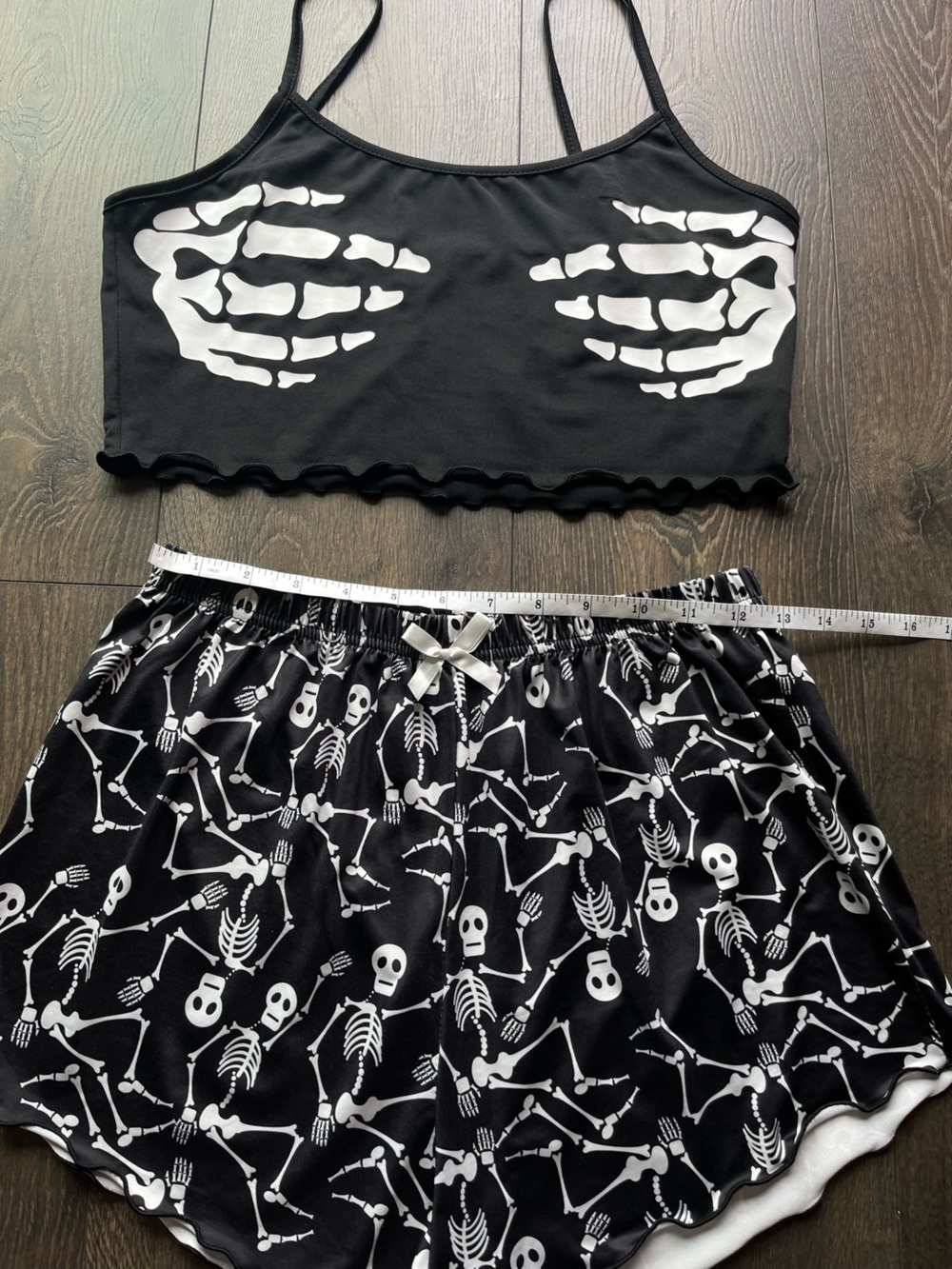 Skeleton Print Pajama Set - Picture 5 of 11